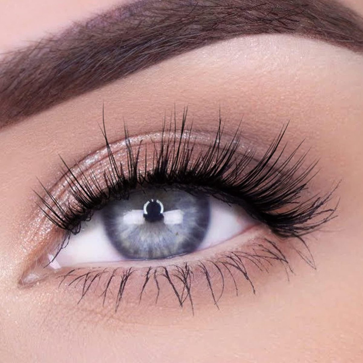 ⁦NALACAL False Eyelashes, 20 Pairs Natural 3D Fluffy Lashes Pack 20MM Dramatic Thick Long Faux Mink Eyelashes Bulk Wispy Strip Fake Eyelashes⁩ - الصورة ⁦3⁩