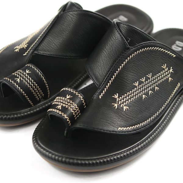 D.D.Star Slippers For Men, Big Size Comfortable And Memory Foam Sole Arabic Mens Thong Sandals Size 40 To 47.