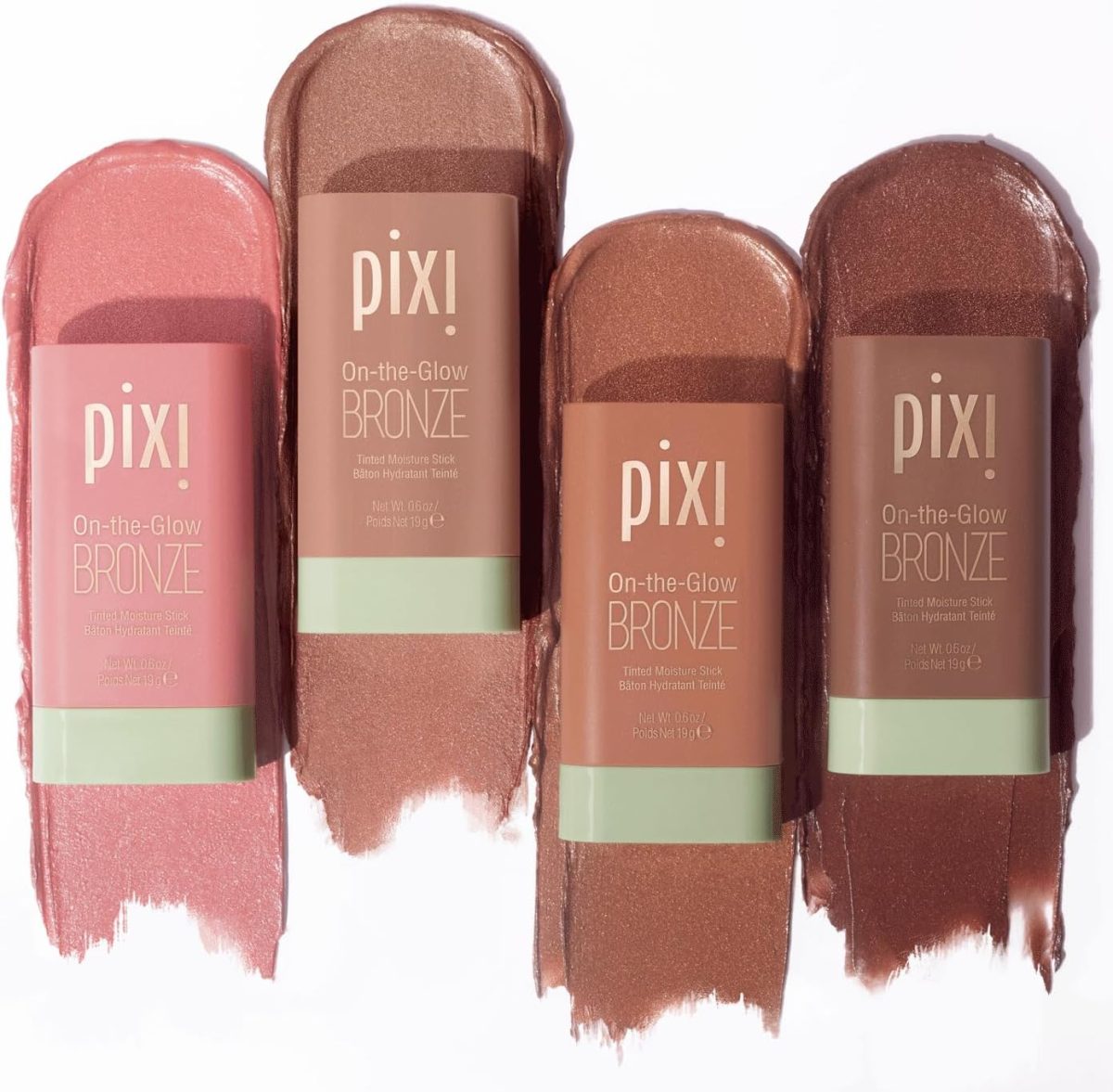 ⁦Pixi On-The-Glow Bronze - Richglow, Hydrating Tinted Moisture Bronzer Stick With Ginseng, Aloe Vera & Fruit Extracts, For Cheeks & Lips, 19G 0.6Oz, Paraben-Free⁩ - الصورة ⁦6⁩