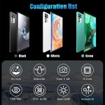 ⁦تابلت 10.1 بوصة بنظام اندرويد S12 4+128 جيجابايت بشاشة 2K مع 1200×800 IPS كاميرا 13+5 ميجابيكسل واي فاي بلوتوث 5.0 نظام تحديد المواقع ثنائي شرائح الاتصال 4000 ميلي امبير في الساعة أخضر⁩ - الصورة ⁦2⁩