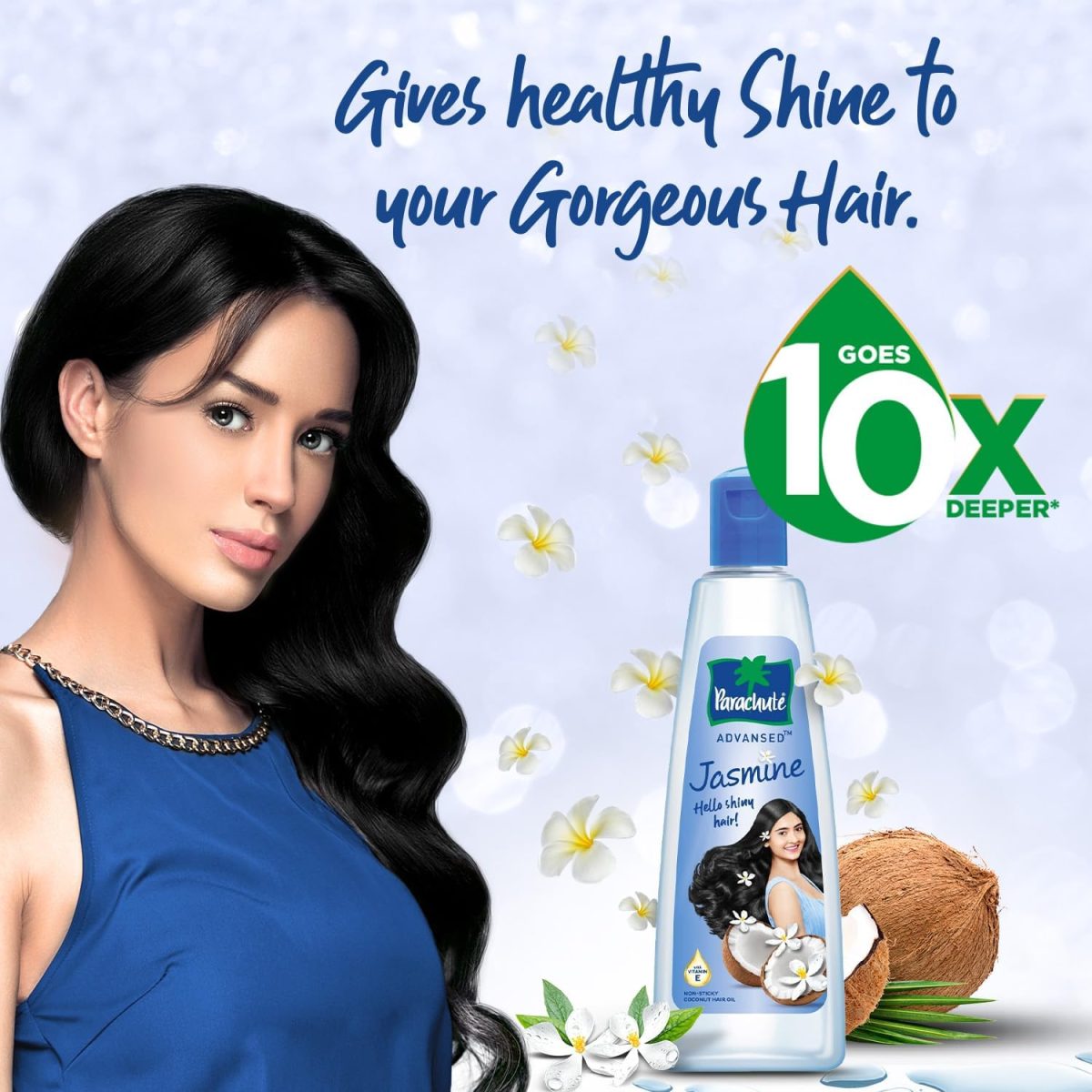 ⁦Parachute Coconut Oil for Hair Princess Jasmine Flora Show Pack 2 Bead⁩ - الصورة ⁦5⁩