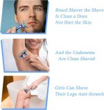 ⁦for Gillette Fusion Razors for Men, 1 for Gillette 5-Blade Razors Handle for Men’s Grooming, 4 Razor Blade Refills, Razor Blades with Lubrication Strip⁩ - الصورة ⁦7⁩