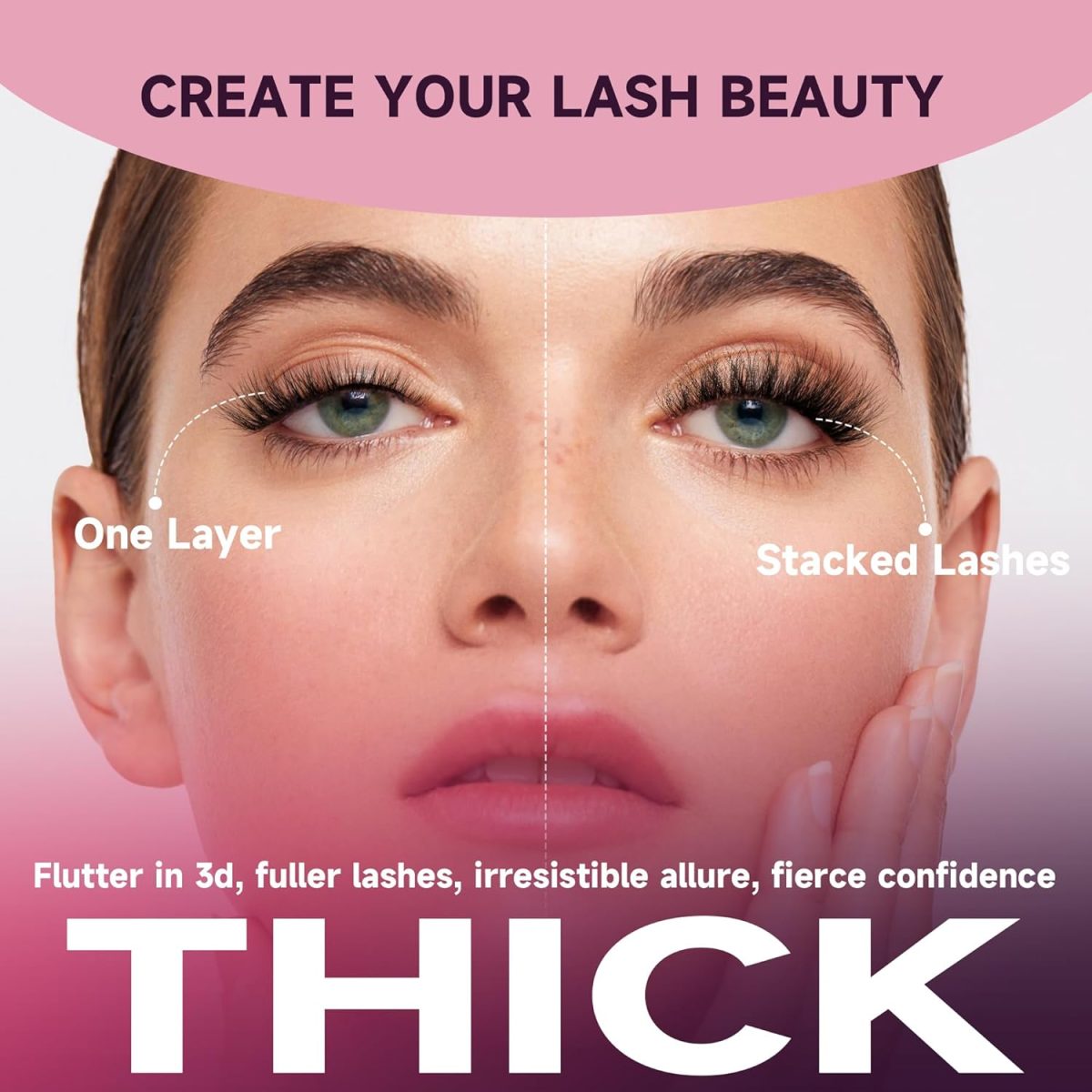 ⁦Lash Clusters Eyelash Extensions Diy 144 Clustres Lilhas d Curl Mayhug 3D Clusters Clusters Class Clusters Class Fluffy Clustres Fluffy Effect & Effect & Ultra-soft & Super LIGHT & DIY Home (Prism)⁩ - الصورة ⁦5⁩