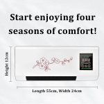 ⁦Ductless Portable Air Conditioner & Bladeless Wall Mount Fan, 3-in-1 Portable AC Unit (Cooling/Fan/Split System) with Remote, Ultra Quiet Design, Easy Install Wall Mount for Bedroom, Home Office⁩ - الصورة ⁦7⁩