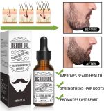 ⁦Beard Growth Serum Kit, Azonee Organic Beard Oil with Tea Tree and Jojoba, 0.5MM Derma Roller for Beard Growth, Nourishing Beard Grooming Set for Fuller and Thicker Beard⁩ - الصورة ⁦2⁩