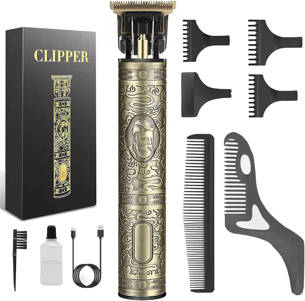 PROTON Professional Hair Clippers for Men,Electric Cordless T Blade Trimmers for Barbers,Zero Gapped Liners Outliner Clipper for Beard Hair Cutting