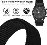 ⁦WOCCI Adjustable Nylon Sport Watch Bands with Hook and Loop Fastener, Quick Release Watch Straps for Men and Women, Band Width 16mm 18mm 19mm 20mm 21m 22mm 24mm⁩ - الصورة ⁦2⁩