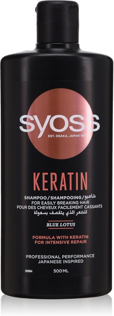 Syoss Shampoo Keratin, 500 ml, Packaging May Vary