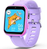 DMG Kids Smart Watch, 26 Educational Games, Music Player, Pedometer, Alarm Clock, Touch Screen, Learning & Activity Tracker Toy Gift for Boys & Girls Ages 4-12, Birthday & Holiday Present (Purple)