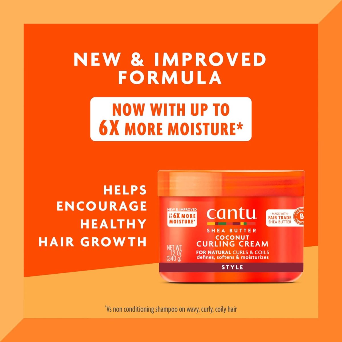 ⁦Cantu Coconut Curling Cream 340g⁩ - الصورة ⁦2⁩