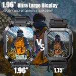 ⁦EIGIIS Military Smart Watches for Men 1.96" HD Big Screen Rugged Smart Watch (Answer/Dial Calls) Outdoor Tactical Sports Watch Fitness Tracker Smartwatch for iPhone Compatible with Android Phones⁩ - الصورة ⁦2⁩