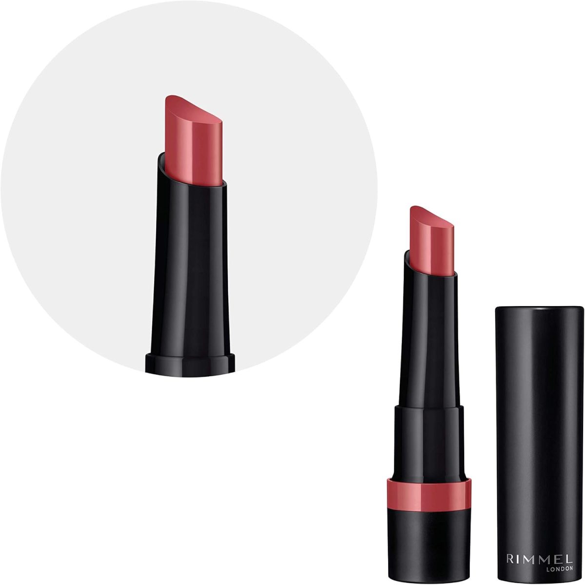 ⁦Rimmel London, Lasting Finish Extreme Lipstick, 100 Hella Pink⁩ - الصورة ⁦7⁩