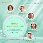⁦Firmer Pre Make-Up Primer Cream Multifunctional Skin Perfector, Skin Firming, Skin Illuminating, Face Contouring & Slimming, Anti-Aging Hydrating Makeup Primer For Youthful Glow, Paraben Free - 50 GM⁩ - الصورة ⁦3⁩