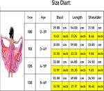 ⁦LIKPOJA Girls Summer Dresses Butterfly Floral Rainbow Casual Dress Cotton Shirt Short Sleeve Dress for Kids Age 2-6 Years Old⁩ - الصورة ⁦7⁩