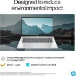⁦HP 17.3" 1920 x 1080 (Full HD) Laptop, AMD Ryzen 5 7430U(6 core), AMD Radeon Graphics, 16GB DDR4 RAM, 512GB SSD, HDMI, Wi-Fi 6, Bluetooth, Windows 11 S, Natural Silver, EAT 64GB USB Flash Drive⁩ - الصورة ⁦6⁩