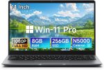Bmax 14 inch Laptop Computer, 8GB RAM/256GB SSD, FHD IPS Display, Intel N5000 Processor, WiFi 5, BT 5.0, Long Lasting Battery, Slim Laptop