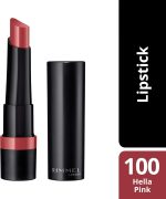 ⁦Rimmel London, Lasting Finish Extreme Lipstick, 100 Hella Pink⁩ - الصورة ⁦2⁩