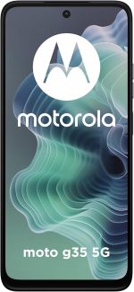 ⁦Motorola Moto G35 DUAL-SIM 256GB ROM + 4GB RAM (GSM Only|No CDMA) Factory Unlocked 5G Smartphone (Midnight Black) - International Version⁩ - الصورة ⁦2⁩