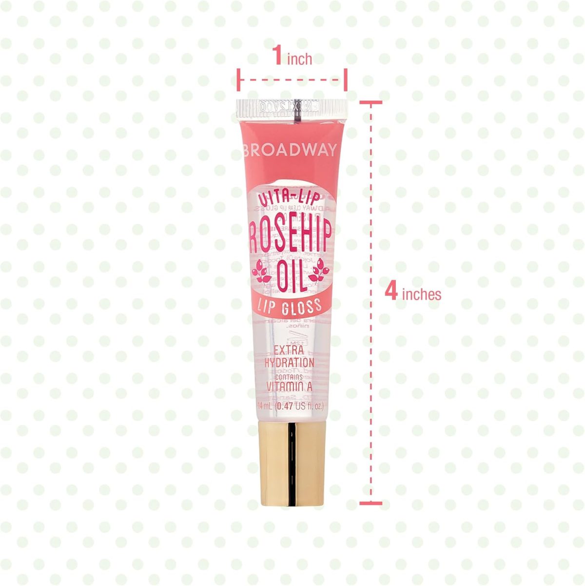 ⁦Kiss Broadway Clear Lip Gloss (Mint, Coconut, Rosehip Oil), Pack Of 6⁩ - الصورة ⁦7⁩