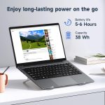 ⁦Bmax 14 inch Laptop Computer, 8GB RAM/256GB SSD, FHD IPS Display, Intel N5000 Processor, WiFi 5, BT 5.0, Long Lasting Battery, Slim Laptop⁩ - الصورة ⁦8⁩