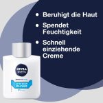 ⁦NIVEA MEN Sensitive Cool After Shave Balsam im 1er Pack (1 x 100 ml), beruhigendes After Shave, Hautpflege nach der Rasur mit Kamille und Algenextrakten⁩ - الصورة ⁦3⁩