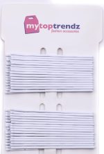 Mytoptrendz® 32 pcs Long Wavy Kirby Grips Hair Bobby Pins Girls Women Styling Clips for Thick Hair (White)