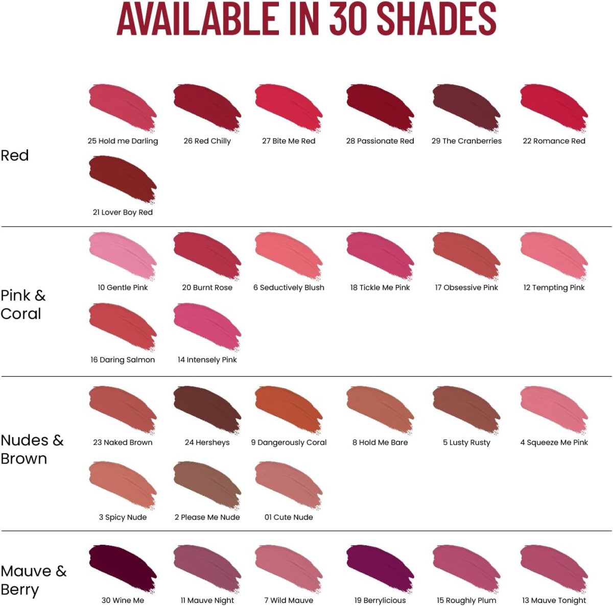 ⁦Swiss Beauty Hold Me Matte Liquid Lipstick | 12 Hours Stay | Non-Transfer Lipstick | Waterproof Lipstick with Intense Hydration| Shade - Gentle Pink, 4.5ml⁩ - الصورة ⁦6⁩