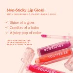 ⁦Tower 28 ShineOn Lip Jelly, XOXO, Non-Sticky, Hydrating Vegan Lip Gloss in Sheer Pink, Moisturizing Apricot and Raspberry Seed Oil, Clean, Cruelty Free⁩ - الصورة ⁦3⁩
