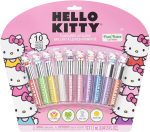 Hello Kitty 10 Piece Plant Based Lip Gloss, Girls Party Favors, First Makeup Set for Girl, Perfect for Parties, Sleepovers, and Birthday Gifts, Ages 3+, by Townley Girl