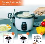 ⁦Geepas 1 Liter Electric Rice Cooker⁩ - الصورة ⁦5⁩