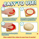 ⁦Sandwich Cutter and Sealer Set, Crustless Sandwich Maker with Triangle, Circle, Square Molds, Multi-Functional Cutter for Kids Lunch Boxes, Bento Meal Organization, 3 PCS⁩ - الصورة ⁦3⁩