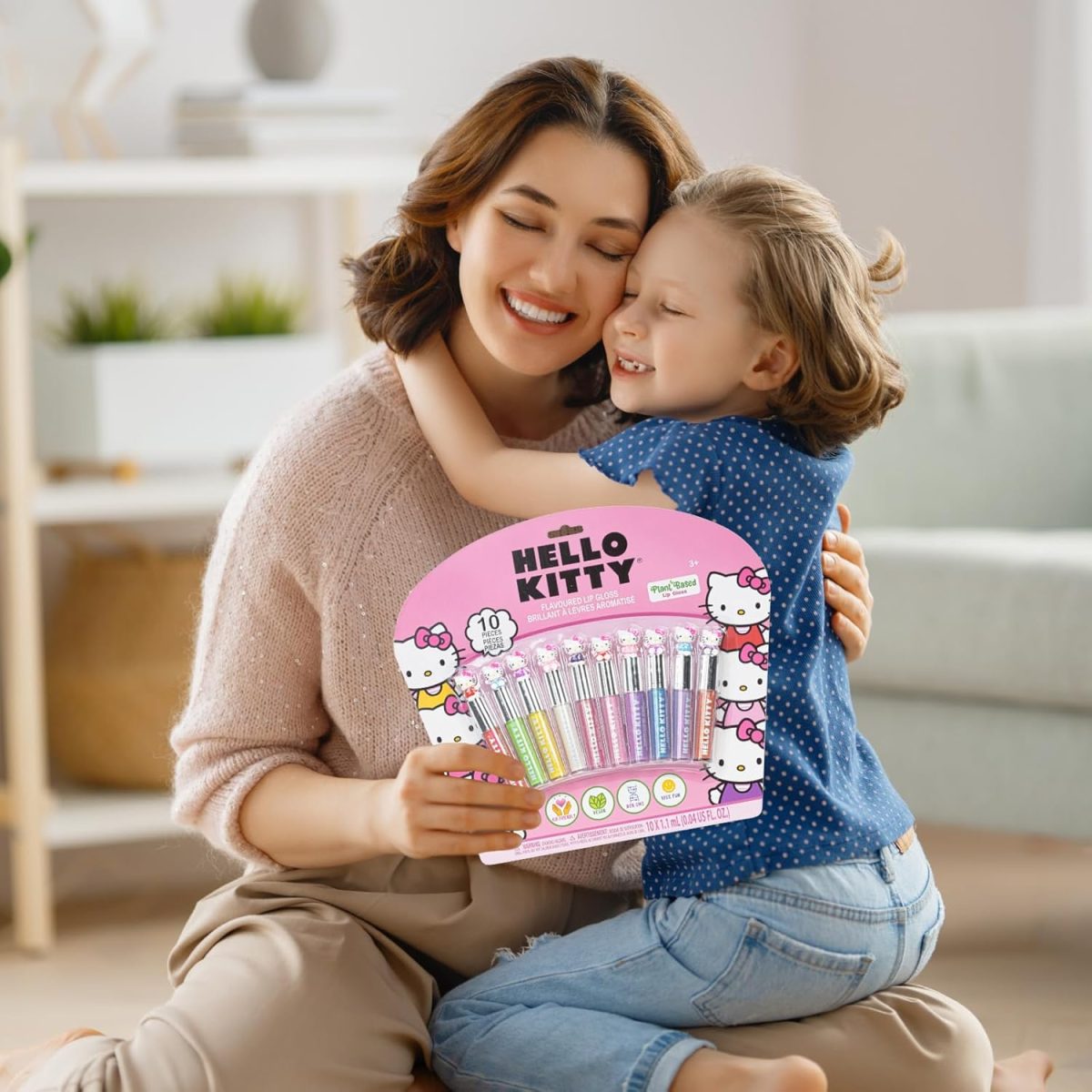 ⁦Hello Kitty 10 Piece Plant Based Lip Gloss, Girls Party Favors, First Makeup Set for Girl, Perfect for Parties, Sleepovers, and Birthday Gifts, Ages 3+, by Townley Girl⁩ - الصورة ⁦6⁩