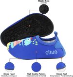⁦HI-FINE Water Shoes for Boys and Girls,Quick-Dry Barefoot Socks Snorkeling Shoes Water Socks for Outdoor Beach Swim Surf Walking Yoga⁩ - الصورة ⁦2⁩