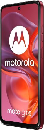 ⁦Motorola Moto G05 Dual-SIM 256GB ROM + 4GB RAM (GSM Only | No CDMA) Factory Unlocked 4G/LTE Smartphone (Plum Red) - International Version⁩ - الصورة ⁦5⁩