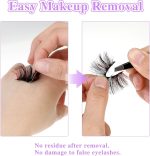 ⁦Tazweeq 40 Pcs Self Adhesive Eyelashes Strips Tape, 5D False Eyelash Self-Adhesive Strip, Waterproof Lash Buddy Glue Strip for Fluffy Mink False Eyelashes Replace⁩ - الصورة ⁦4⁩