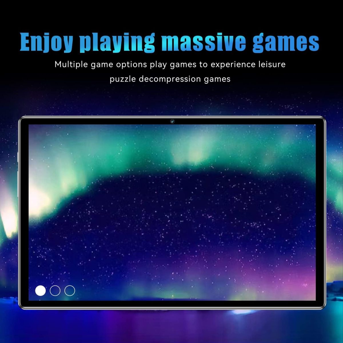 ⁦تابلت 10.1 بوصة بنظام اندرويد S12 4+128 جيجابايت بشاشة 2K مع 1200×800 IPS كاميرا 13+5 ميجابيكسل واي فاي بلوتوث 5.0 نظام تحديد المواقع ثنائي شرائح الاتصال 4000 ميلي امبير في الساعة أخضر⁩ - الصورة ⁦5⁩