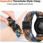 ⁦Compatible with Huawei Watch GT 5 46mm Strap,22mm Woven Nylon Replacement Straps for GT 4 46mm, One-click Replacement Strap for Watch 4/4 Pro/Ultimate with Parachute Buckle⁩ - الصورة ⁦2⁩