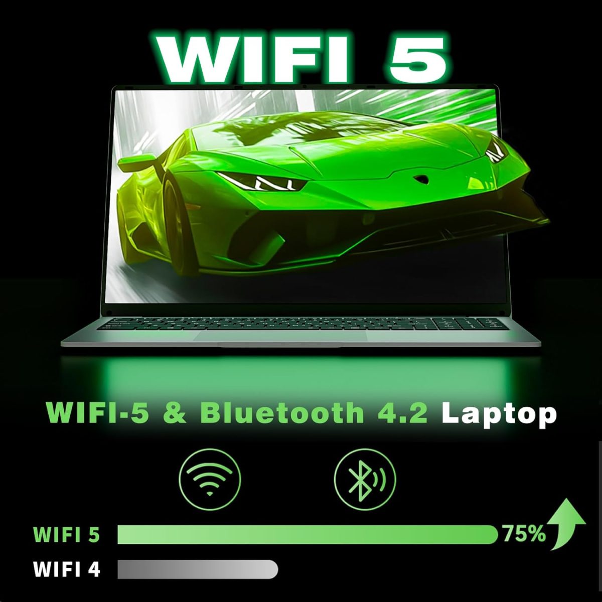 ⁦15.6 inch gaming laptop,N4000 Processor,8GB RAM 256GB SSD,Notebook Computers Laptops 1920x1080 Display,WiF5,Mini HDMI, win 11 pro,Laptops for Students,Business Work,gaming laptop cheap,portable gamer⁩ - الصورة ⁦5⁩