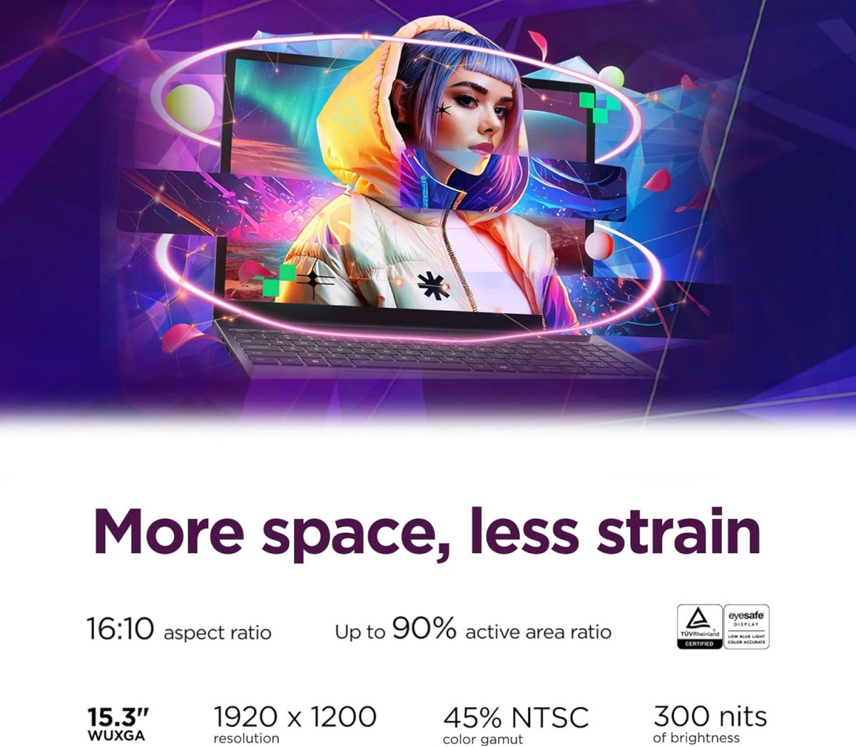 ⁦Lenovo IdeaPad Slim 3X - 2025-15.3" WUXGA Display - 16GB Memory - 512 GB Storage - Qualcomm Snapdragon - Windows 11 Home - Luna Grey⁩ - الصورة ⁦10⁩