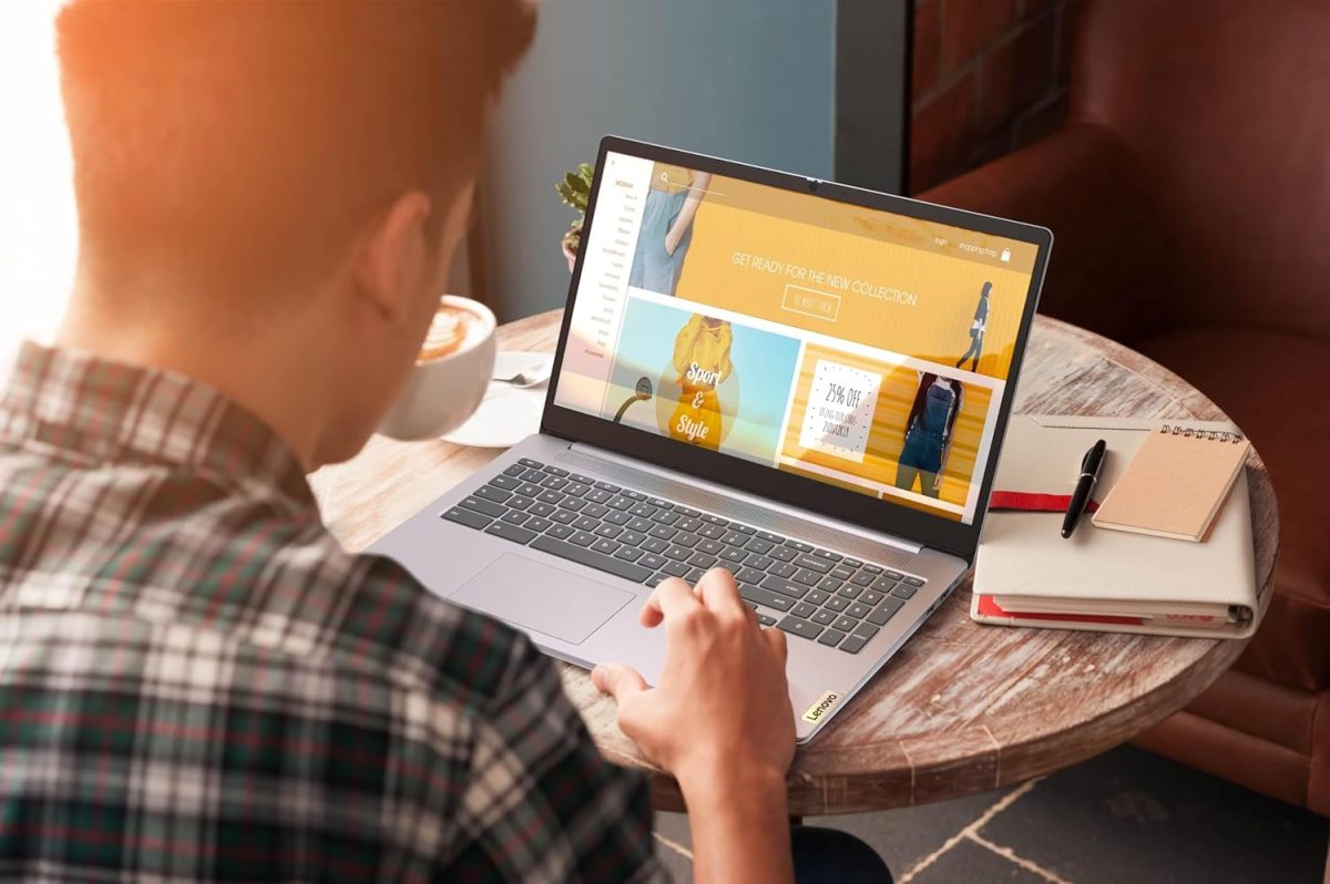 ⁦Lenovo Chromebook Premium 15.6" FHD Slim Light Laptop Computer Business & Student, Intel Celeron N4500, 4GB RAM, 192GB Storage (64GB eMMC+ 128GB Card), WiFi 6, Long Battery, Chrome OS HubxcelAccessory⁩ - الصورة ⁦9⁩