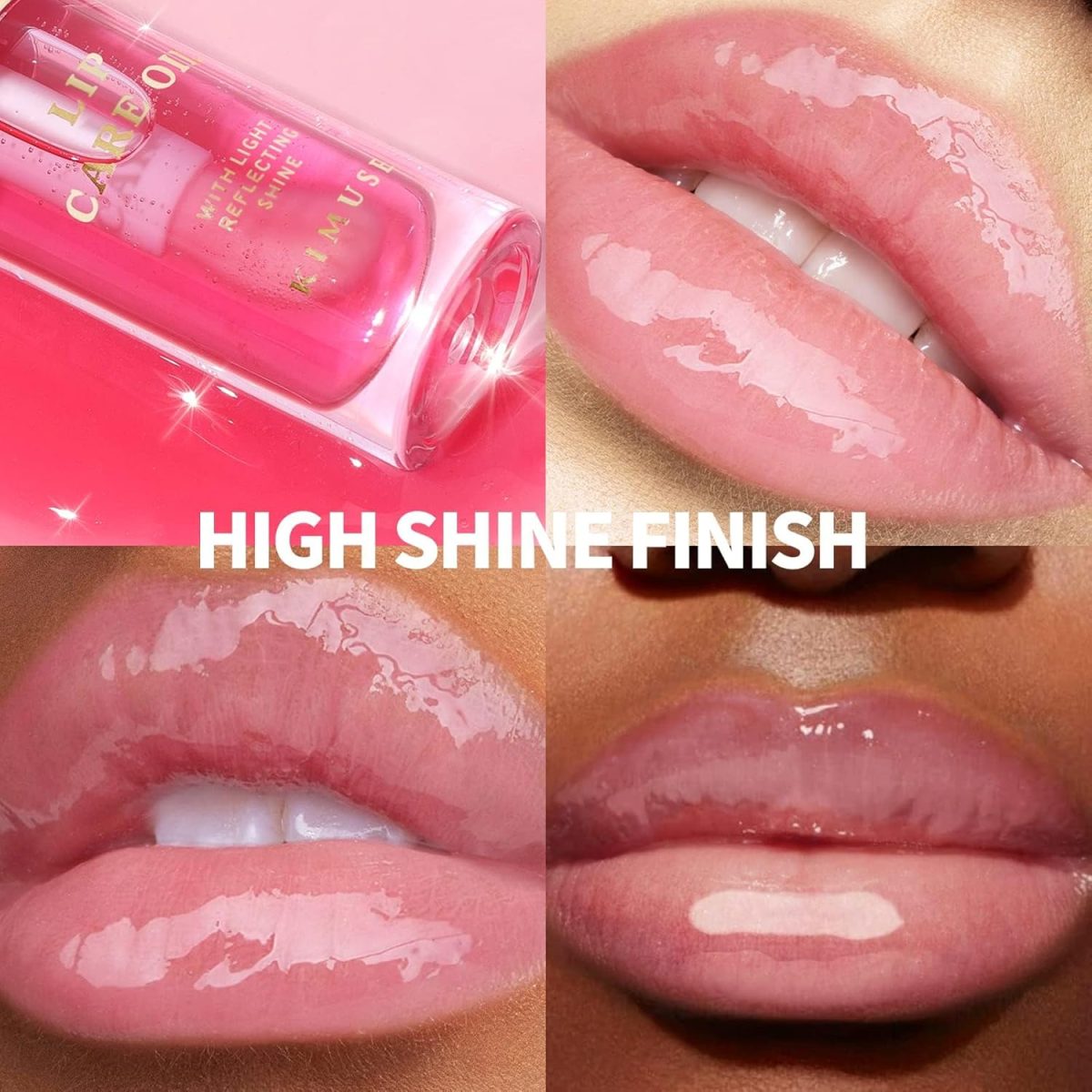 ⁦KASTWAVE Hydrating Vegan Tinted Lip Oil for Nourishing and Repairing Dry Lips in Sheer Pink⁩ - الصورة ⁦4⁩