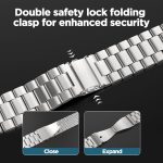 ⁦No Gap Stainless Steel Strap Compatible with Samsumg Galaxy Watch 7/6/5/4/FE 40mm 44mm, Quick Release Metal Straps for Galaxy Watch 6 Classic 43mm 47mm Replacement Band⁩ - الصورة ⁦3⁩
