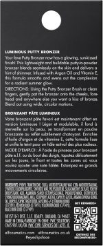 ⁦e.l.f. Luminous Putty Bronzer, Lightweight Putty-to-Powder Bronzer For A Radiant, Glowing Finish, Highly Pigmented, Vegan & Cruelty-Free, Sun Chaser⁩ - الصورة ⁦7⁩