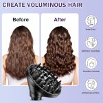 ⁦MengTiger Upgraded Diffuser Nozzle for Dyson Curling Iron Converting for Dyson Airwrap Styler To Hair Dryer Diffuser Nozzle Attachment⁩ - الصورة ⁦3⁩