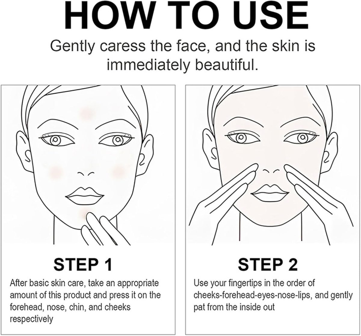 ⁦Grospe Centella Asiatica Color Correcting CC Cream Foundation Full Coverage Invisible Pores Long-Lasting Makeup Moisturising CC Cream for Naturally Glowing Skin 45ml (#1 Dark)⁩ - الصورة ⁦8⁩