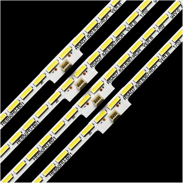 TILLOJJ 4pcs 6v 355mm Tv Led Backlight for Hi.sen/se 65inch LC-65N7000U 65CU6200 HE650HU-B01 LED65EC660US LED65K5500U H65M5500 LED65K5510U