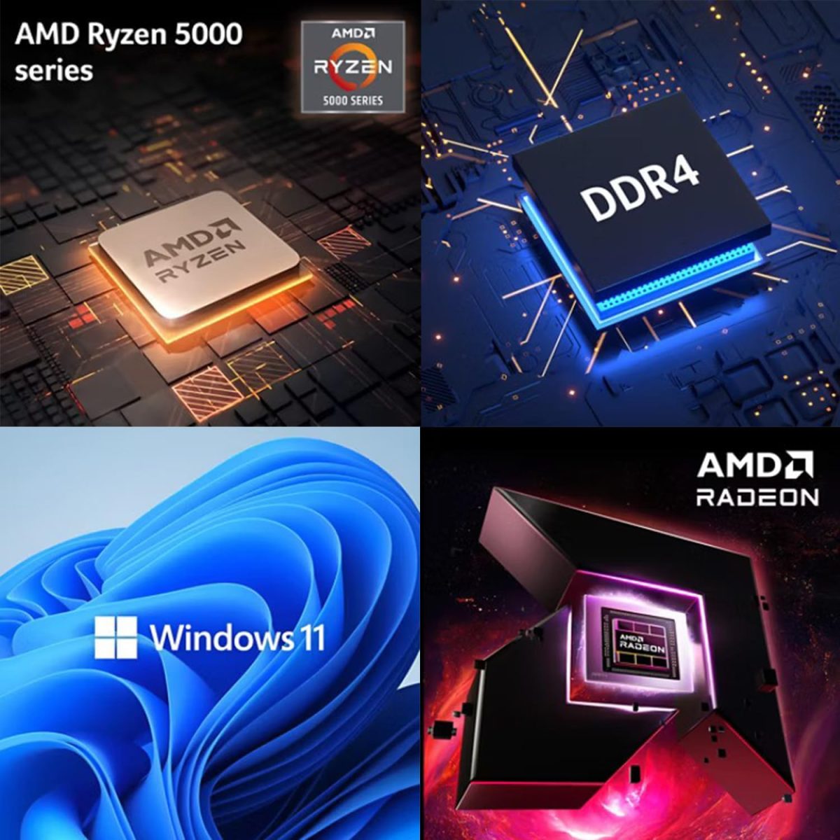 ⁦acer Aspire 3 Laptop | 15.6" FHD (1920 x 1080) Display | AMD Radeon | 8-Core AMD Ryzen 7-5700U | 32GB RAM | 1TB SSD (512GB PCIe SSD withHP P500 512GB Portable SSD) | WiFi-6 | Windows 11 Home⁩ - الصورة ⁦2⁩