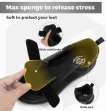 ⁦FitVille Shoes for Men Adjustable Slip-on Extra Wide Walking Shoes for Swollen Feet - EasyTop Duo Strap V4⁩ - الصورة ⁦6⁩