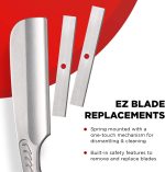⁦Feather Black SS Folding Handle Razor⁩ - الصورة ⁦5⁩