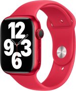 ⁦Apple Watch 45mm (PRODUCT) RED Sport Band⁩ - الصورة ⁦2⁩
